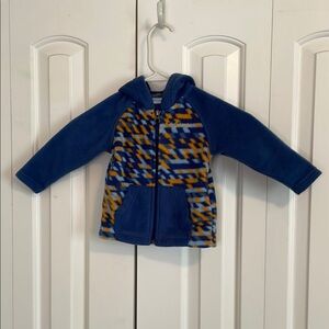 Columbia Sporty Blue and Orange Jacket with Hood